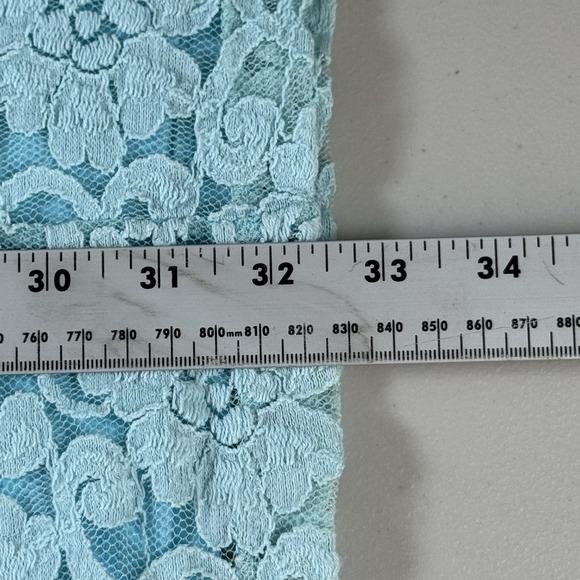 Everleigh Dress Womens M Medium Blue Sleeveless Shift Lace Whimsigoth Fairygoth - Picture 8 of 8